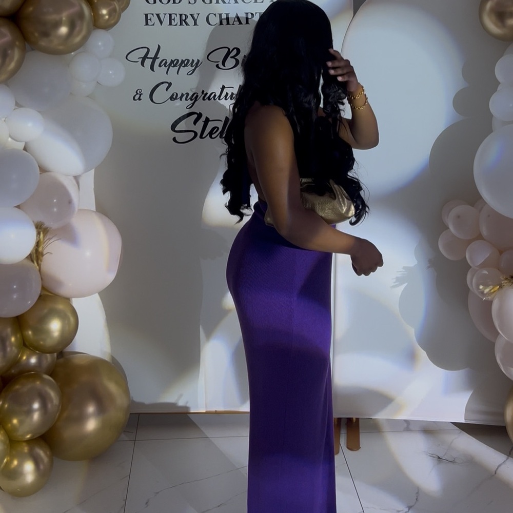 Meshki Purple Maxi Dress